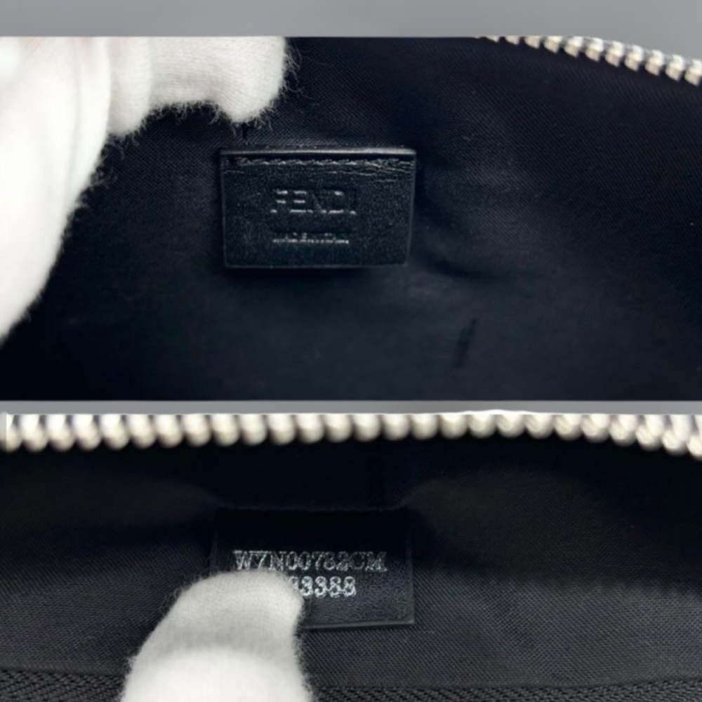 Fendi Monster Studs Leather Clutch Leather Bag Multicolor Rare LARGE Limited Ed - Picture 11 of 16